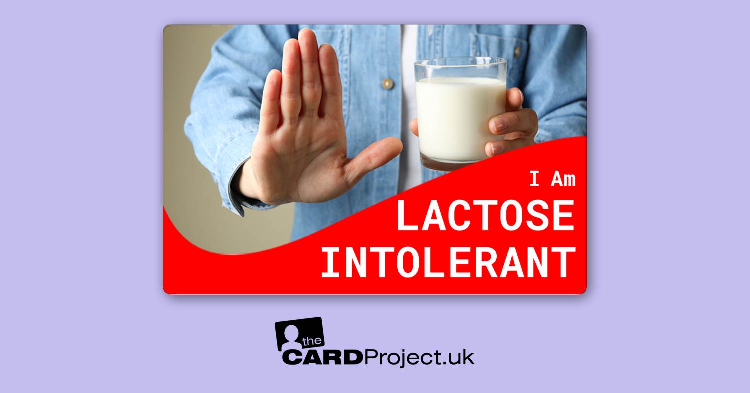 Lactose Intolerance Card